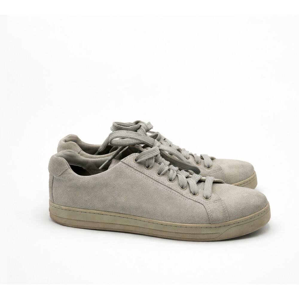 PRADA Suede Slim Sneakers Gray Sz 38/US 8 $590